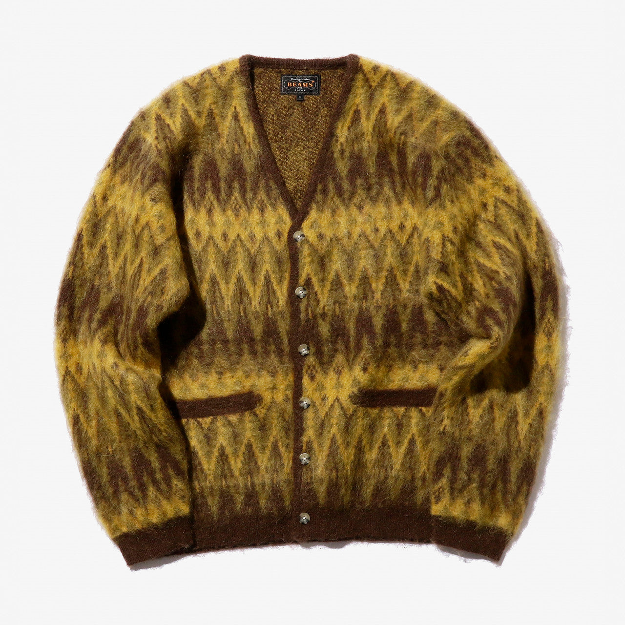 Cardigan Double Jacquard Chevron Pattern | 38150199048-28