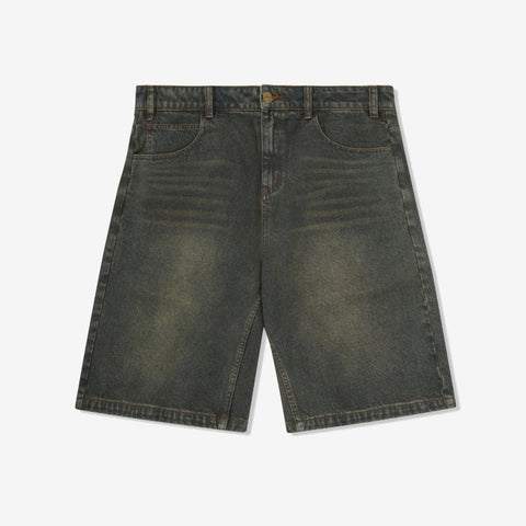 Warped Denim Shorts
