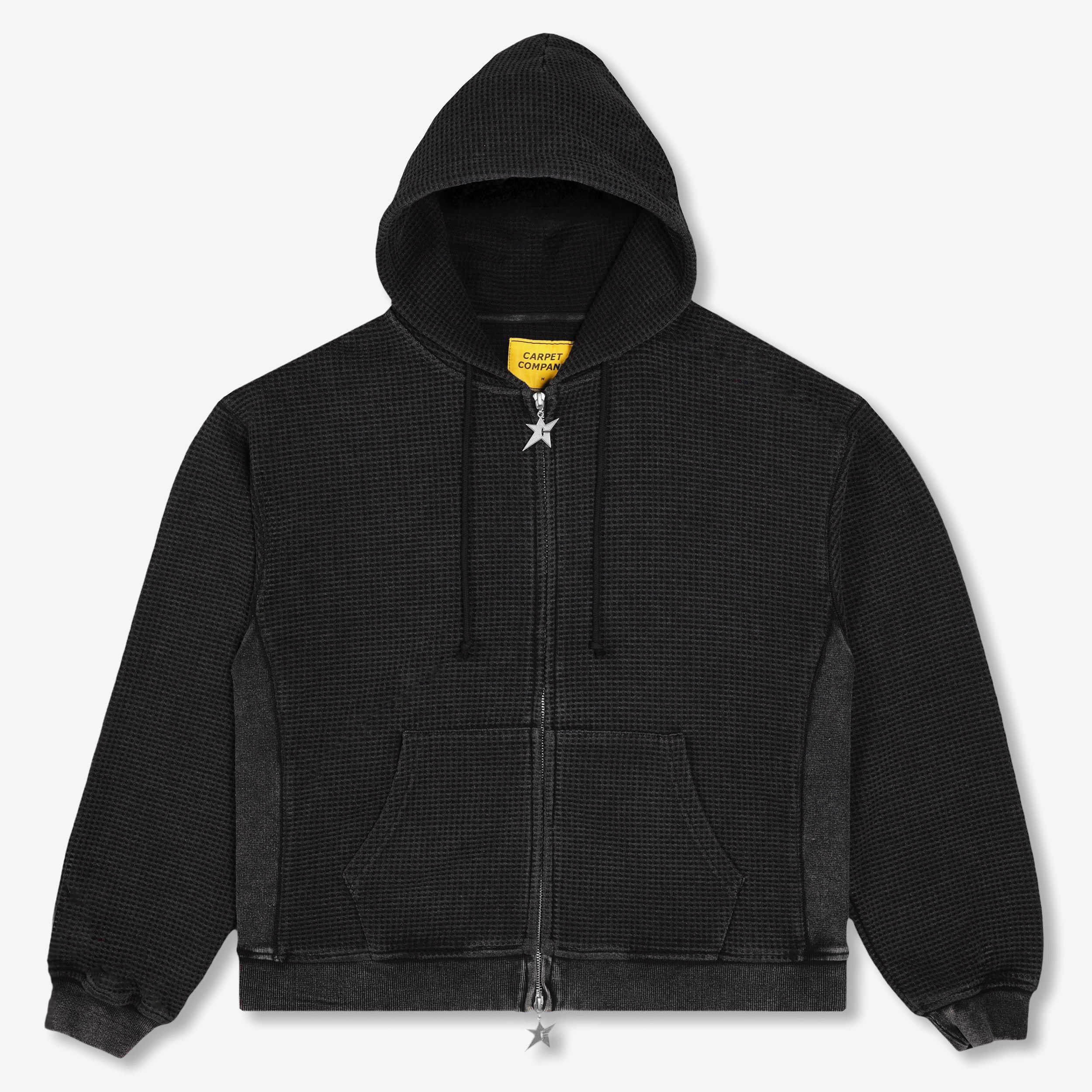 Carpet Company C-Star Double Zip Thermal Hoodie - CCS21-CSHOOD-BLK
