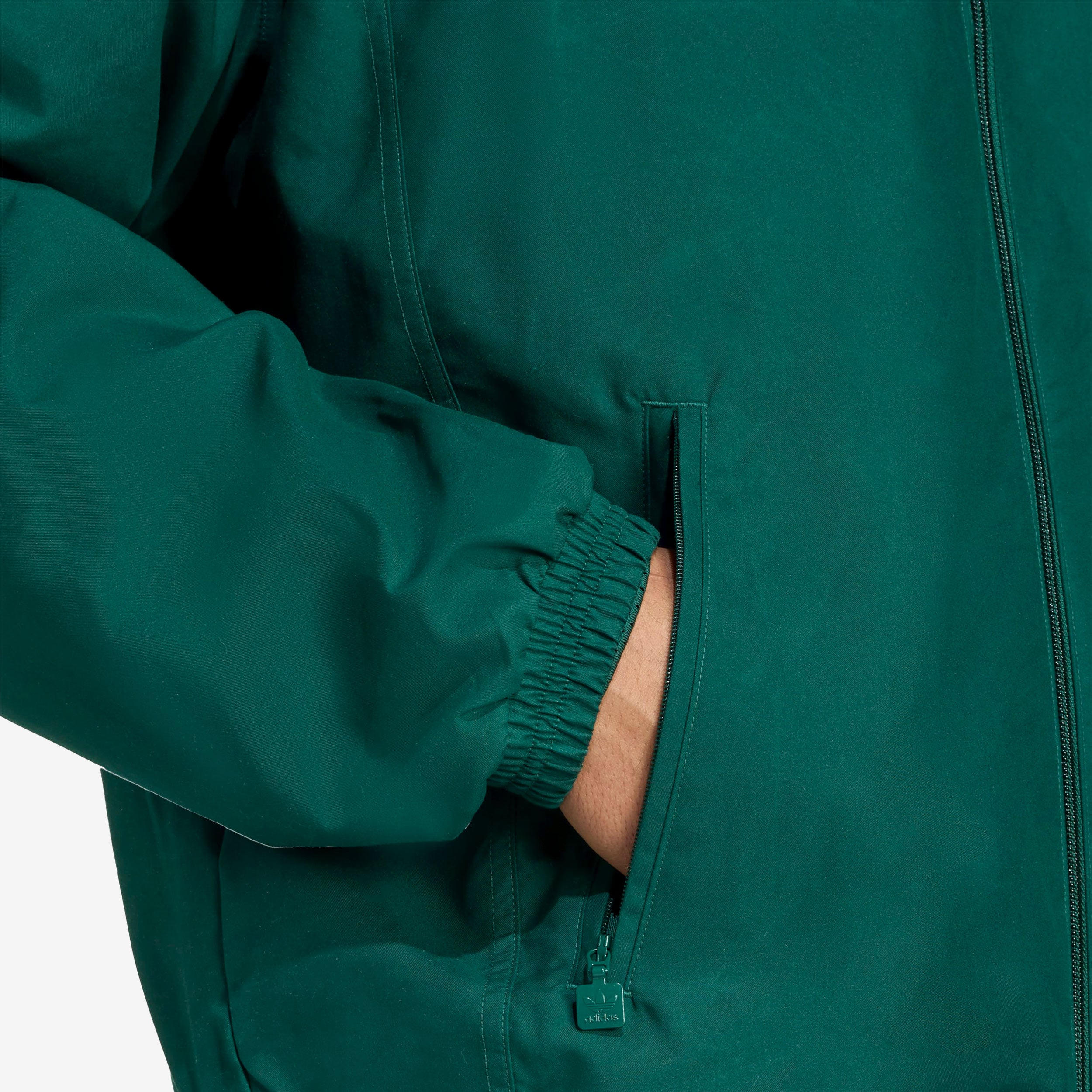 Brushed Woven Track Top