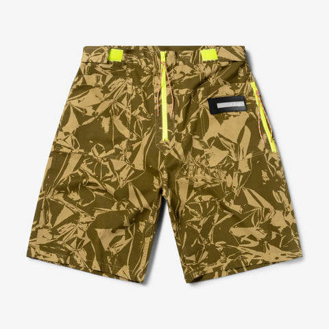 Crinkle Print Walking Short | STAR31111-ARGN