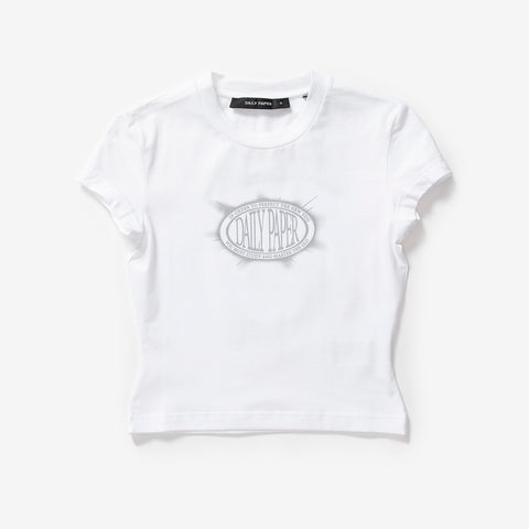 Wmns Glow Cropped Short Sleeve T-Shirt | 2411085