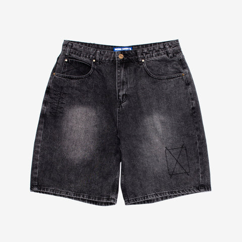 Stitch Denim Shorts