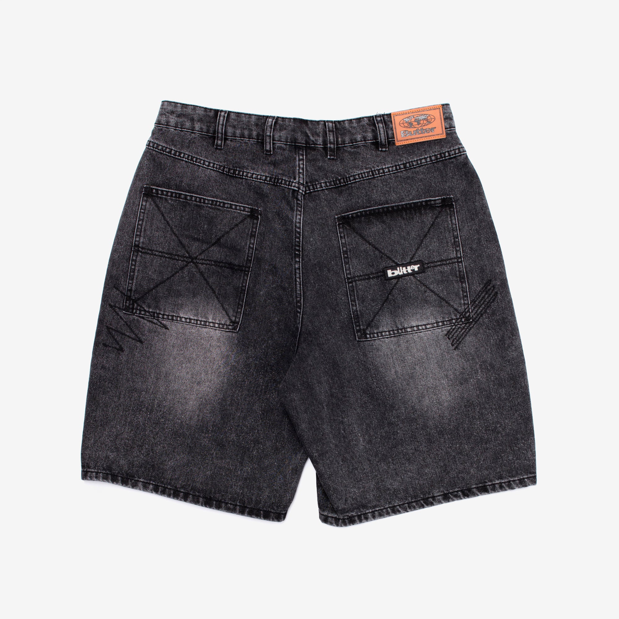Stitch Denim Shorts