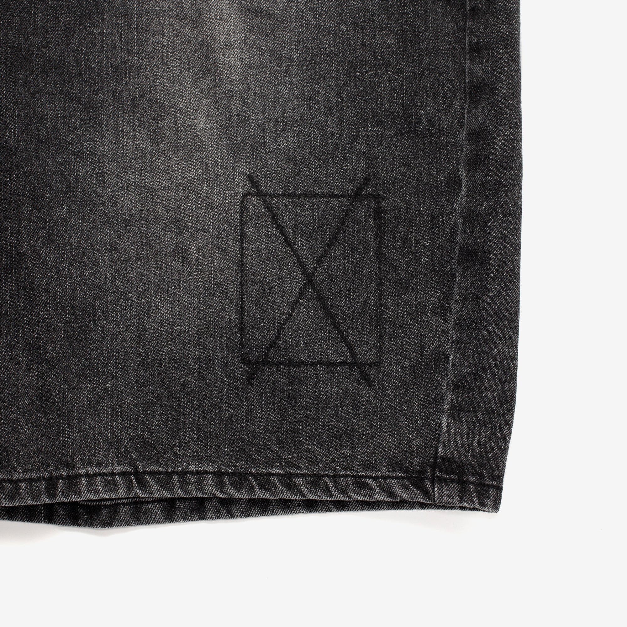 Stitch Denim Shorts