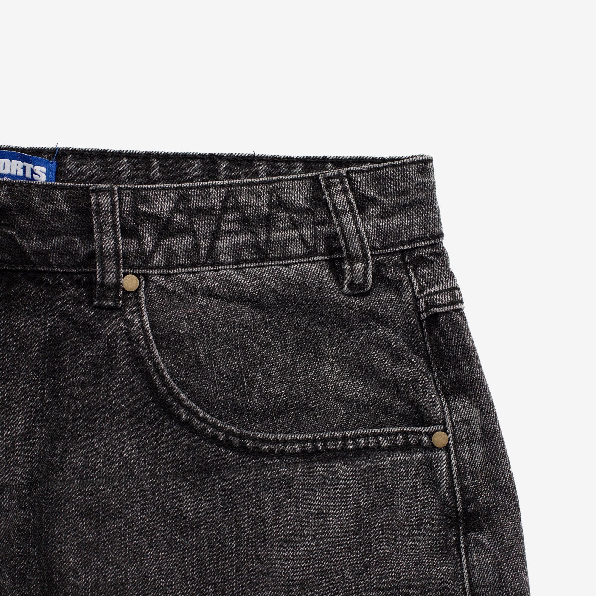 Stitch Denim Shorts