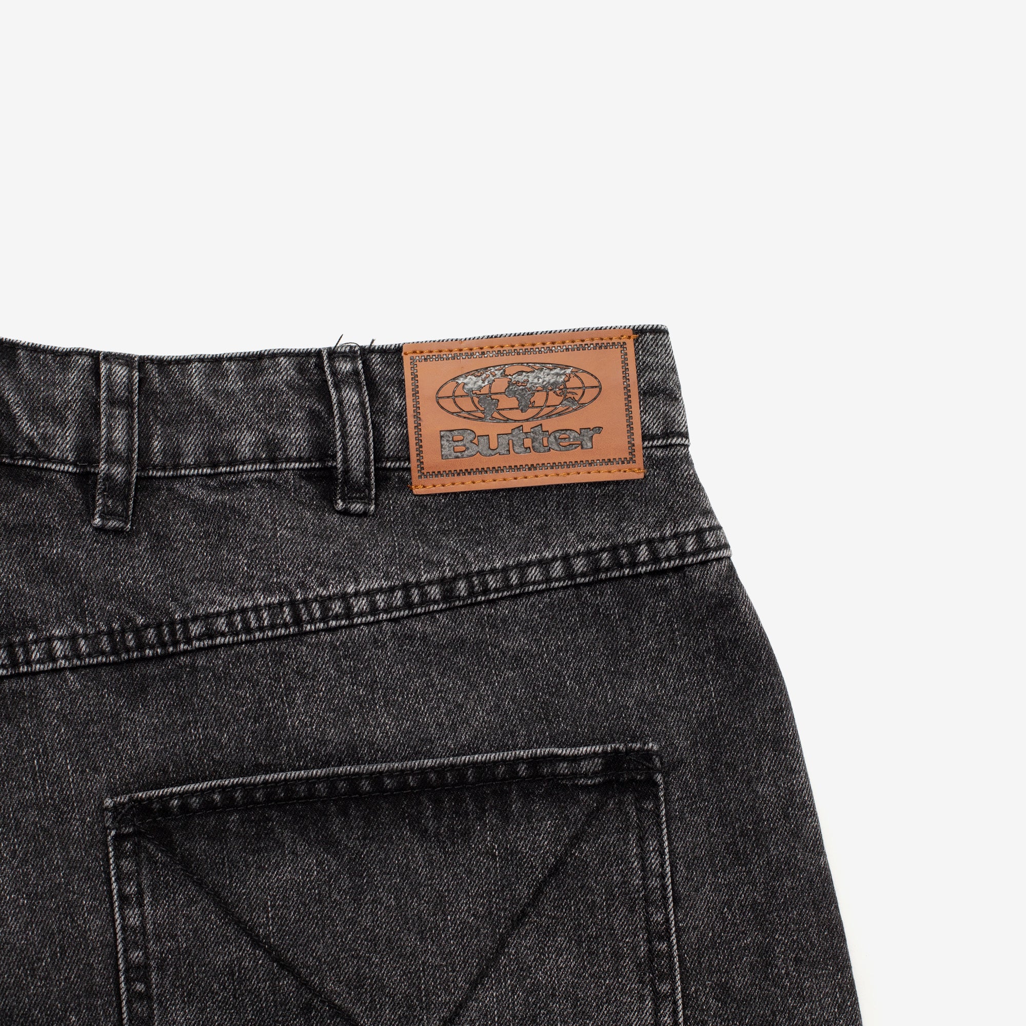 Stitch Denim Shorts