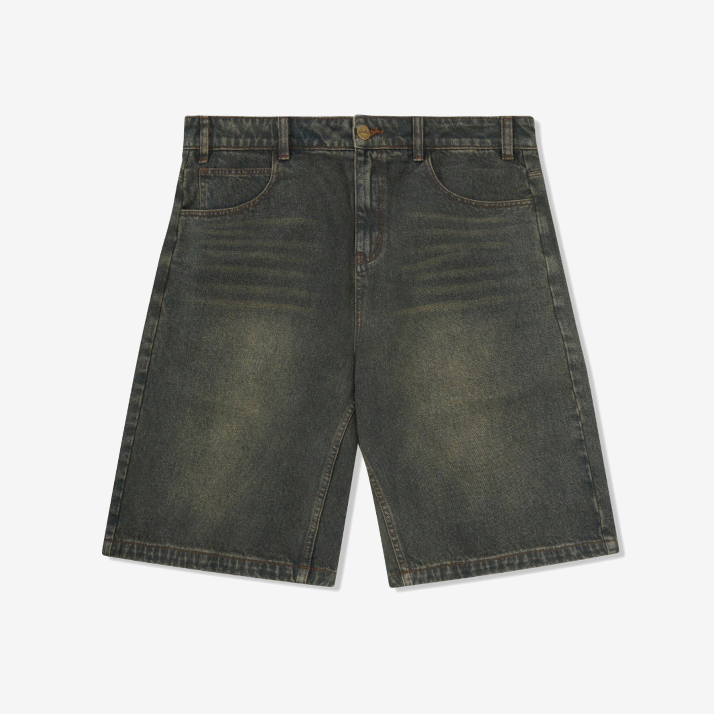 Warped Denim Shorts