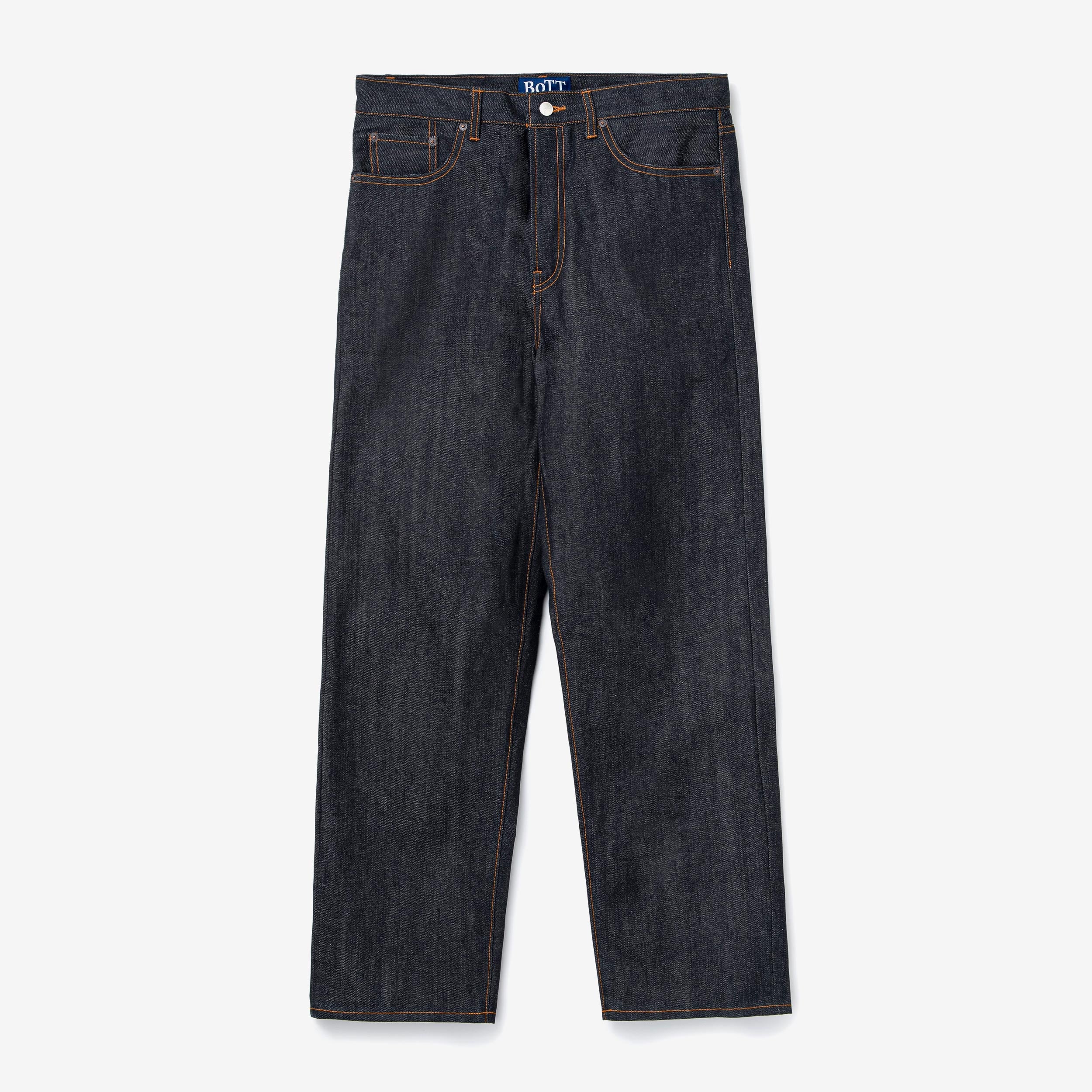 Loose-Fit Rigid Selvedge Denim
