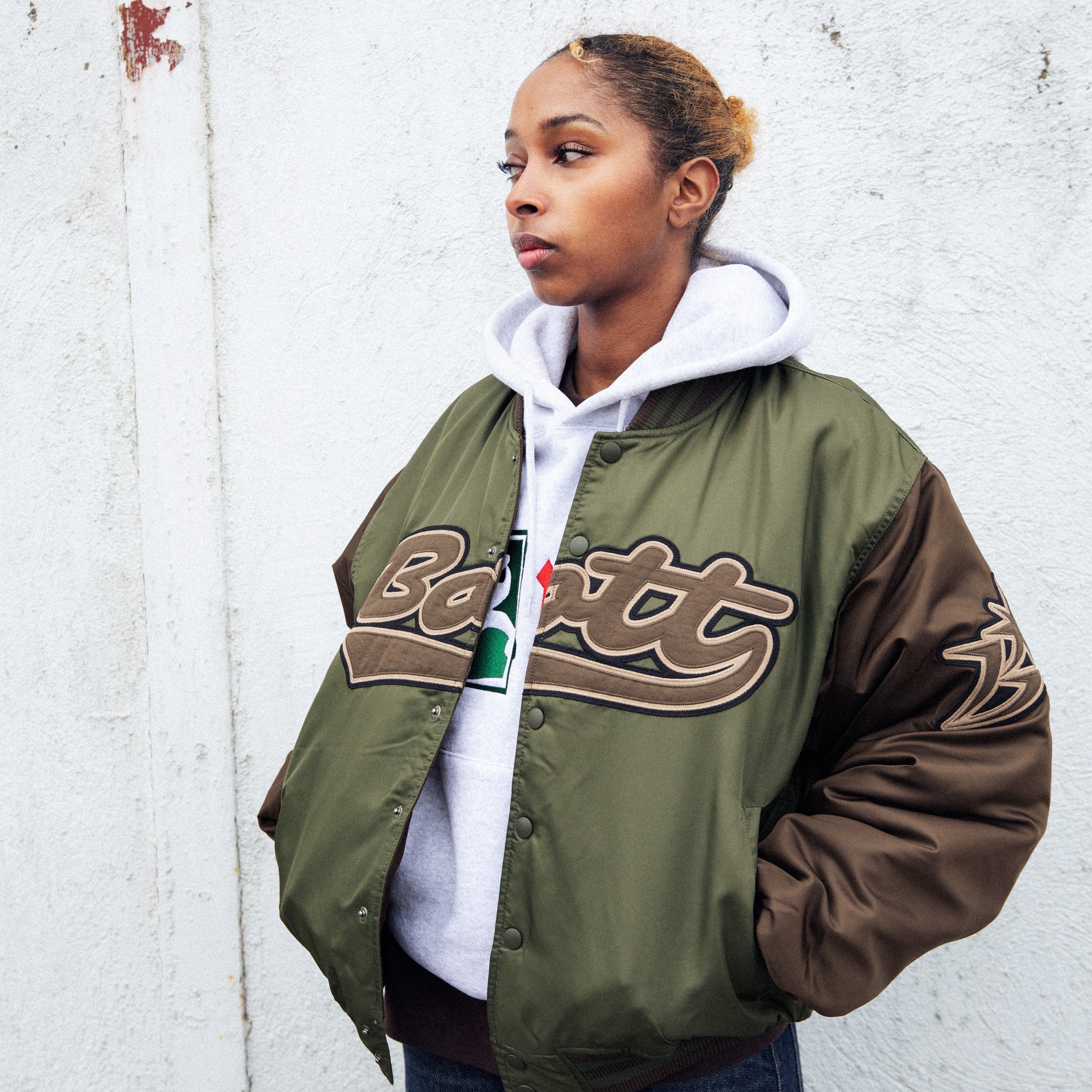 Nylon Varsity Jacket