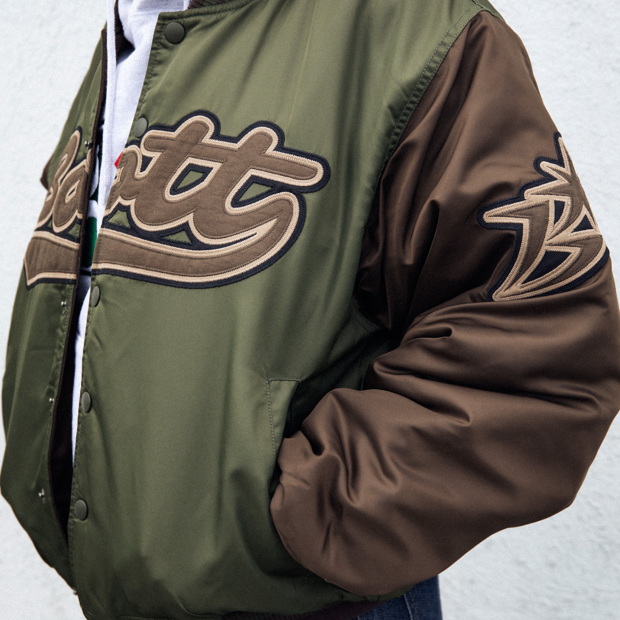 Nylon Varsity Jacket
