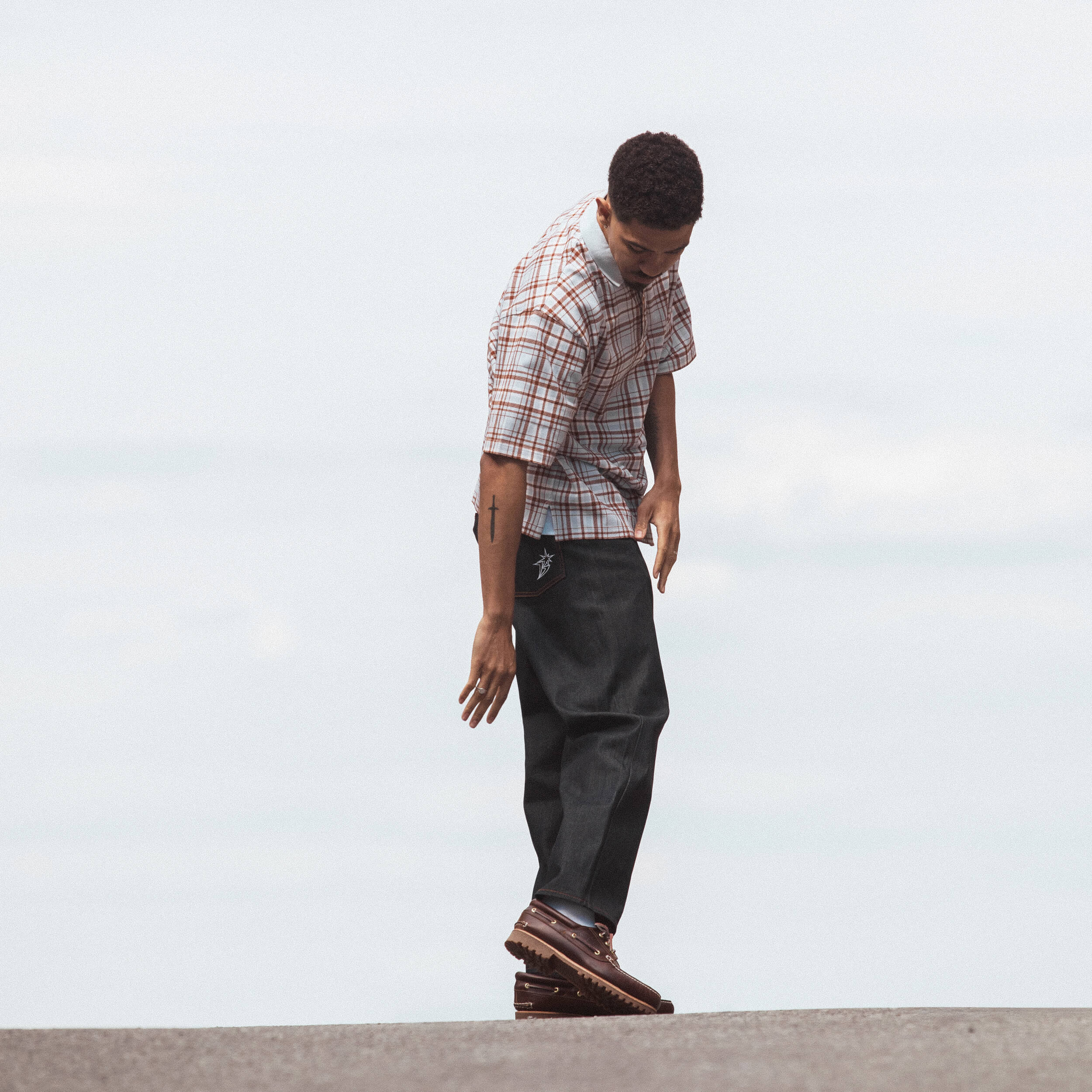 Loose-Fit Rigid Selvedge Denim