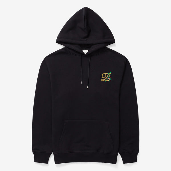 スウェット・トレーナー DROLE DE MONSIEUR F-HO174-CO127 BL Sweatshirts Le Hoodie Black Cotton Classic Hoodie