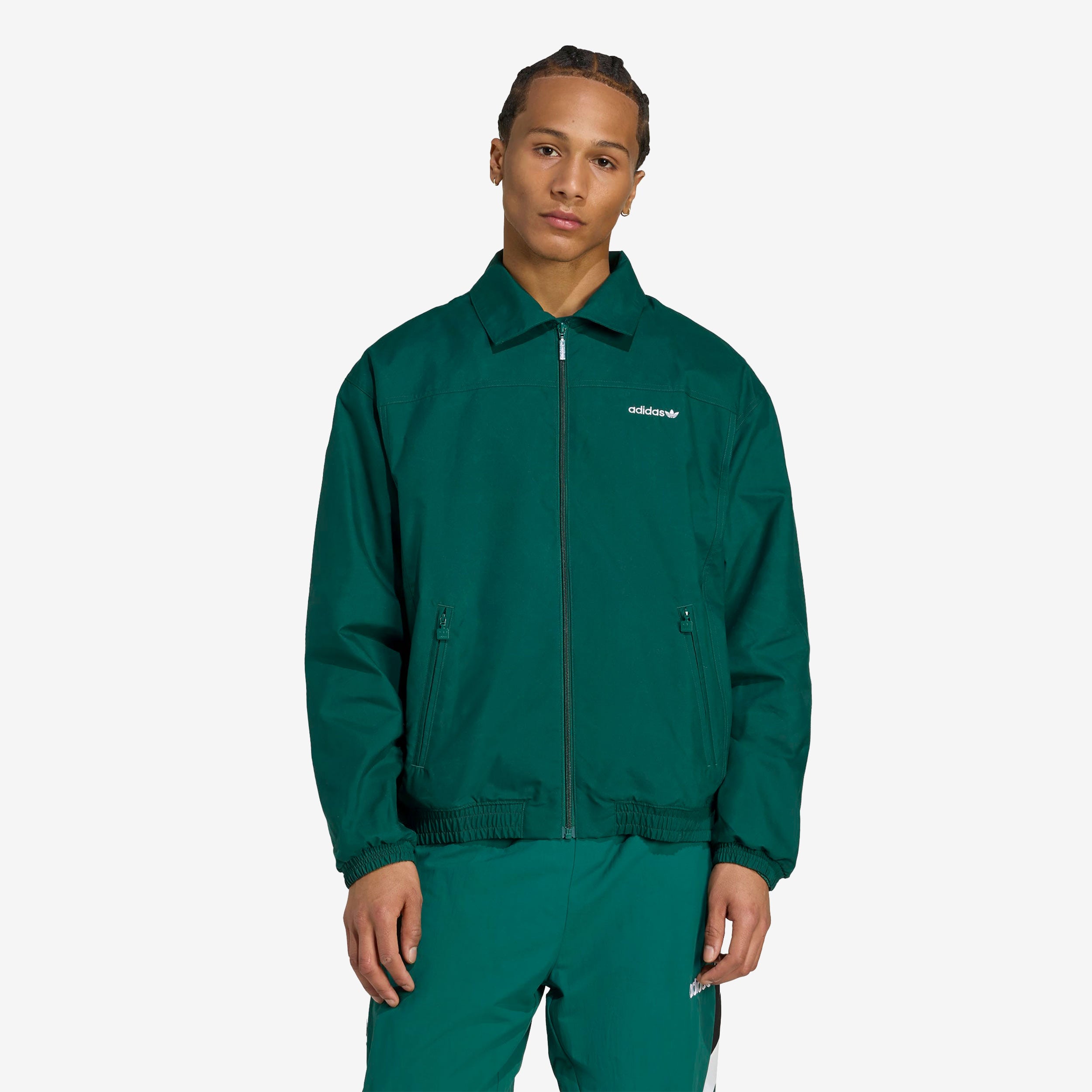 Brushed Woven Track Top