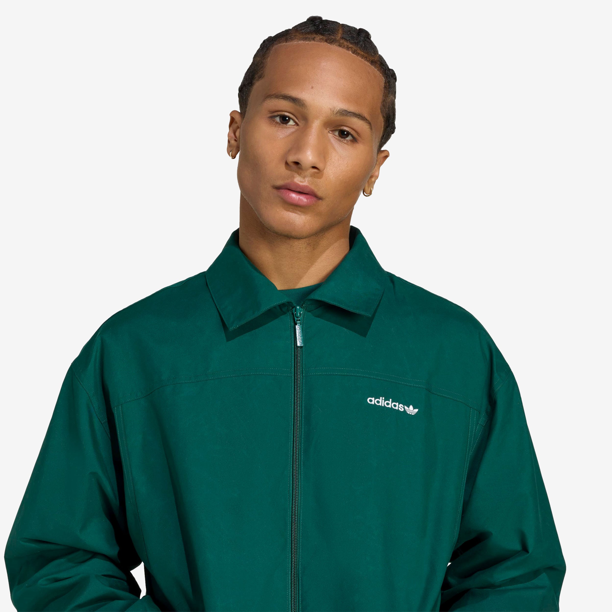 Brushed Woven Track Top