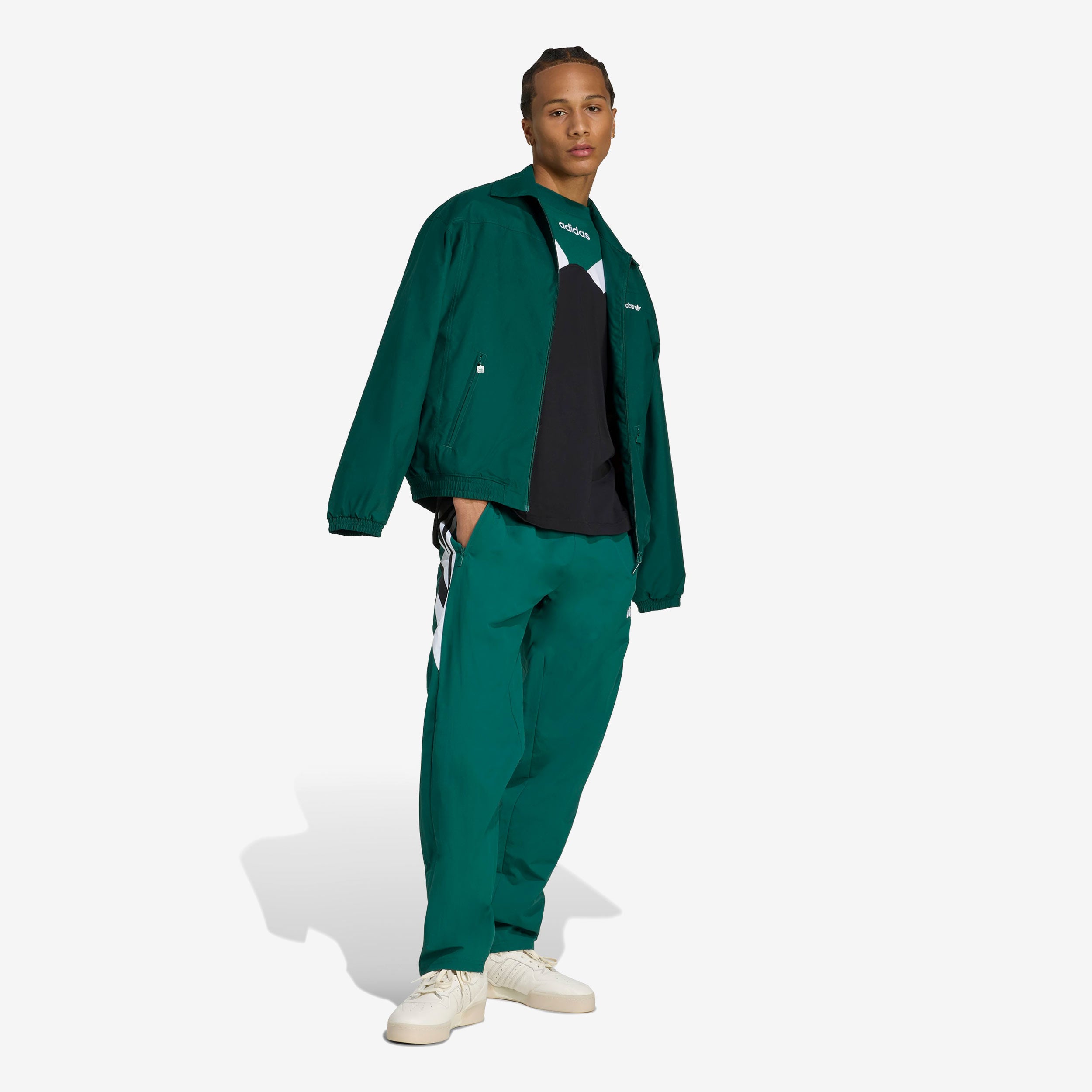 Brushed Woven Track Top