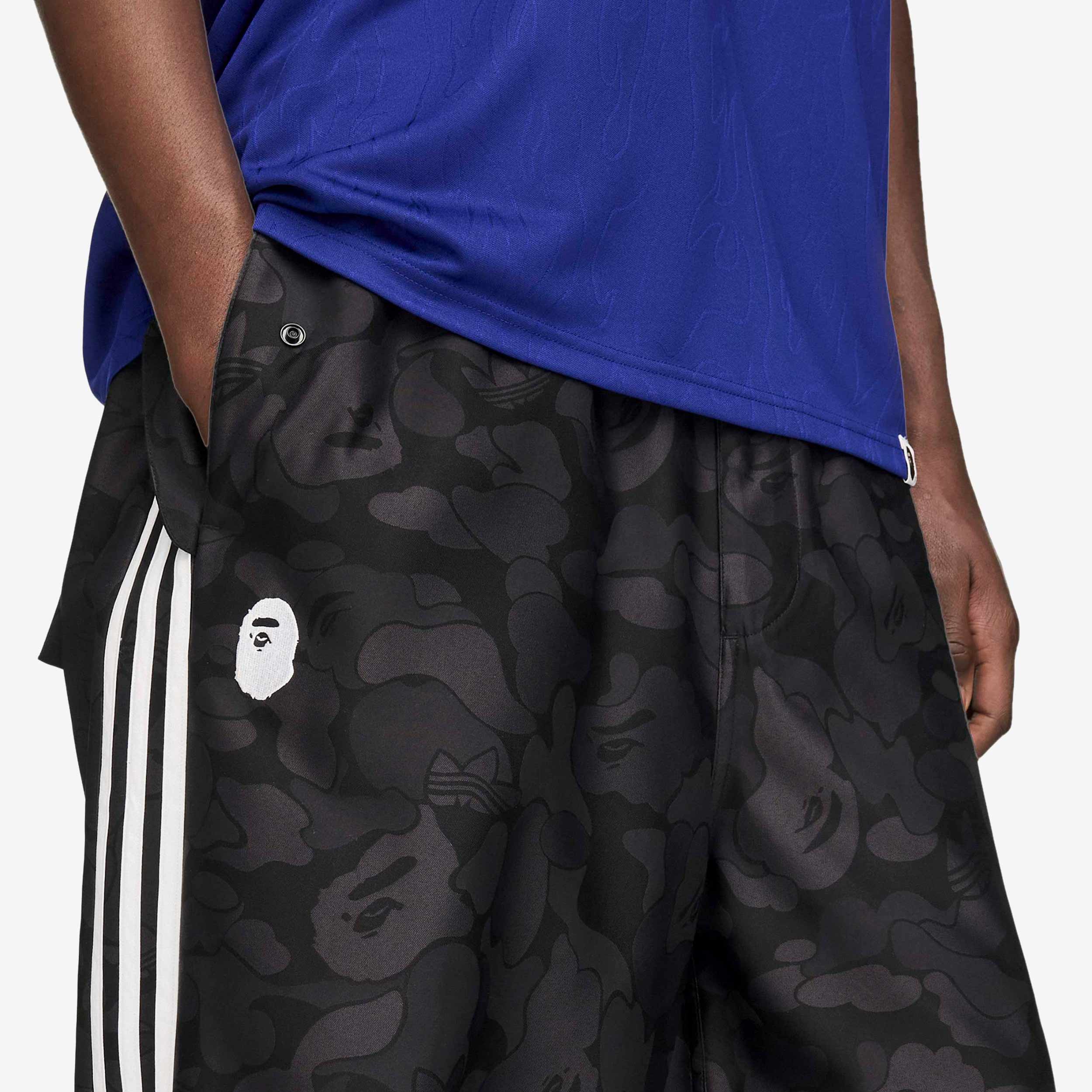 BAPE adidas JACQUARD PANTS ジャガードパンツ　XL adidas JACQUARD PANTS BAPE ブラック（アディダス ジャカード パンツ