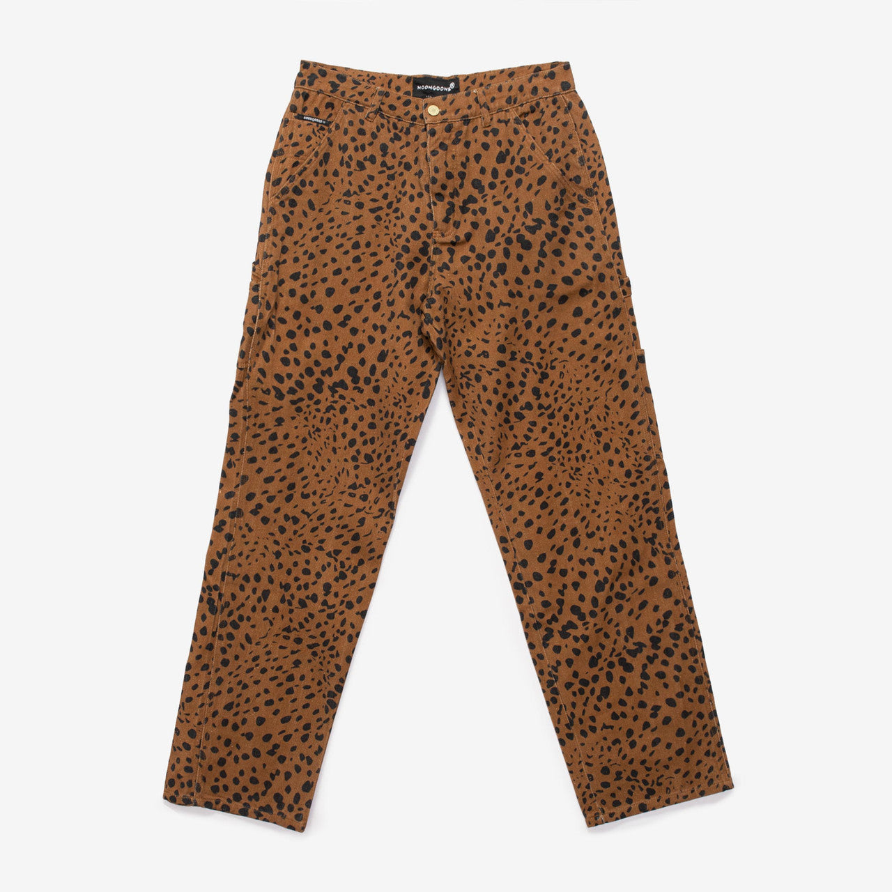 Go Leopard Denim Pant | NGSS22025-BRWN