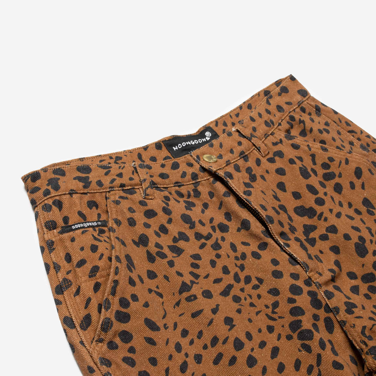 Go Leopard Denim Pant | NGSS22025-BRWN