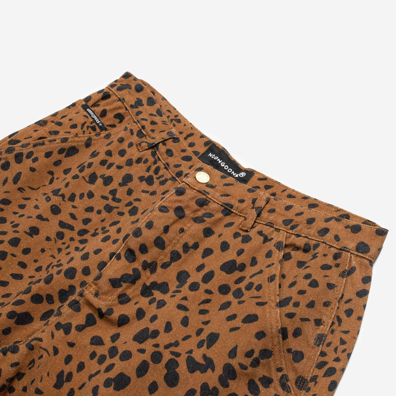 Go Leopard Denim Pant | NGSS22025-BRWN