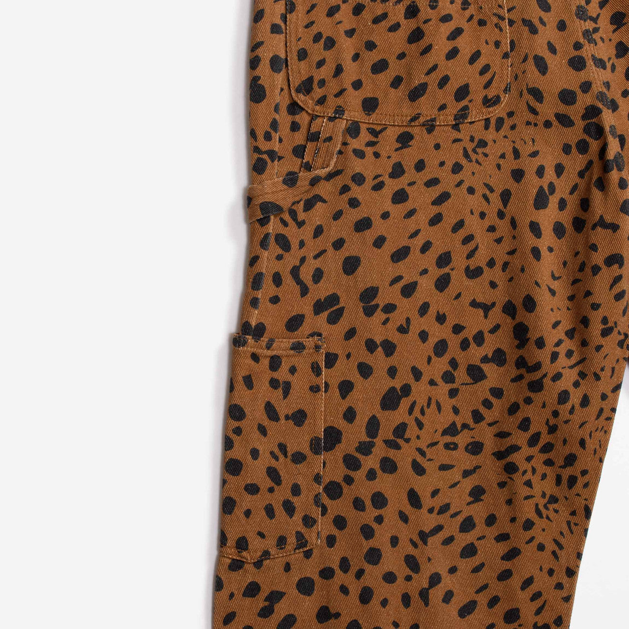 Go Leopard Denim Pant | NGSS22025-BRWN