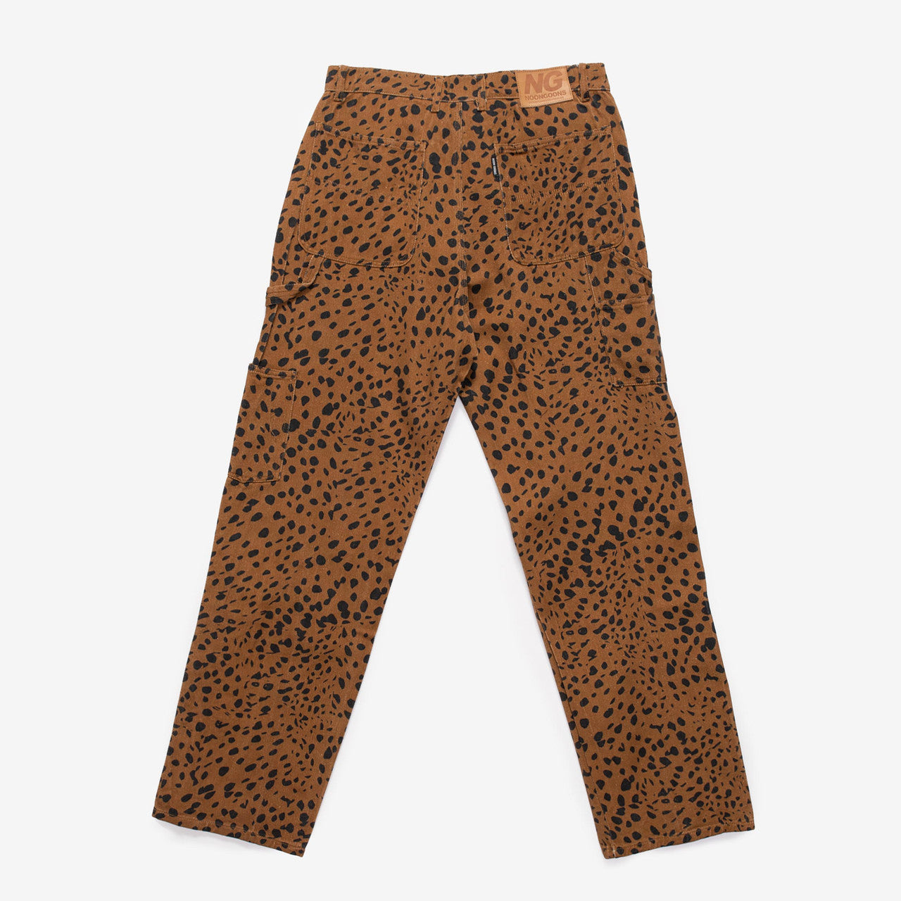 Go Leopard Denim Pant | NGSS22025-BRWN
