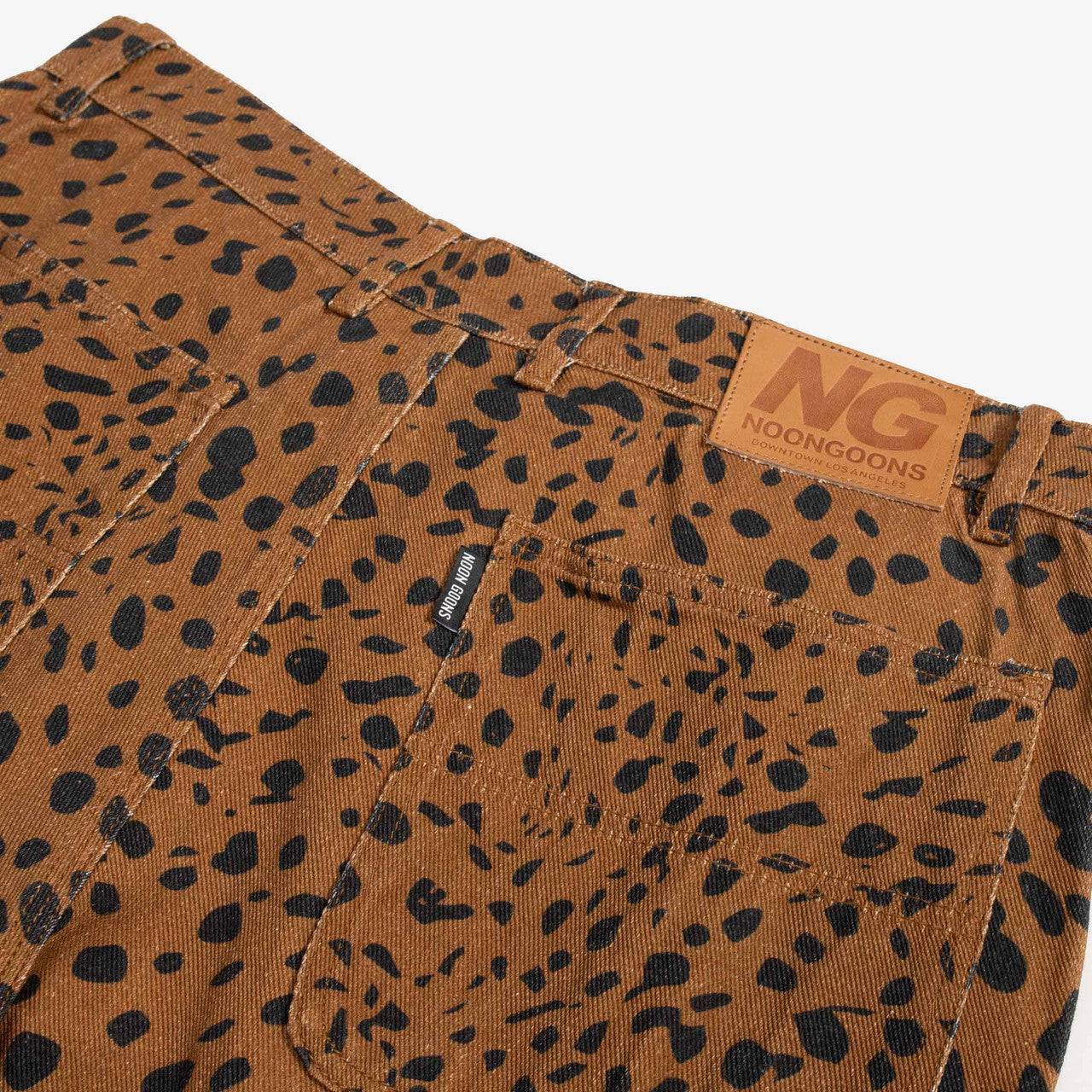 Go Leopard Denim Pant | NGSS22025-BRWN