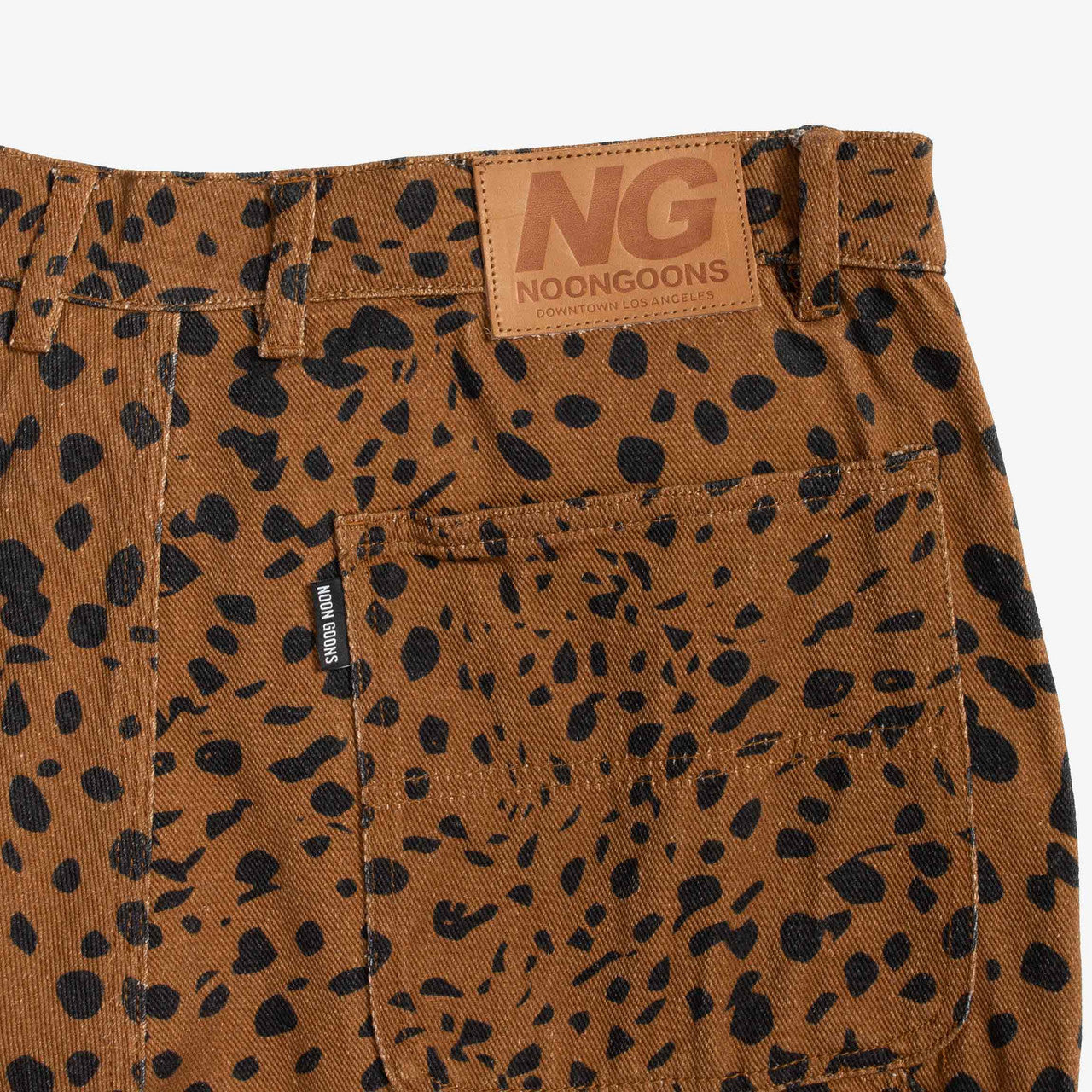 Go Leopard Denim Pant | NGSS22025-BRWN