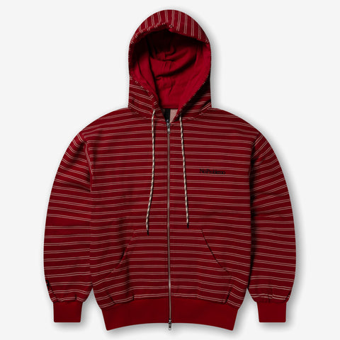 Mini Problemo Stripe Zip Hoodie