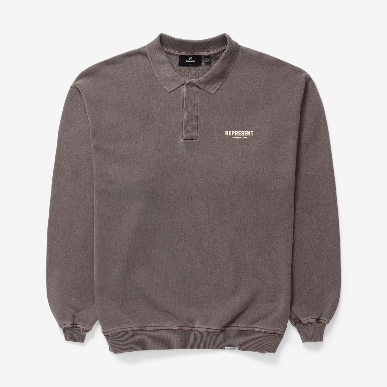 Represent Owners Club Long Sleeve Polo Sweat | OCM41117-165