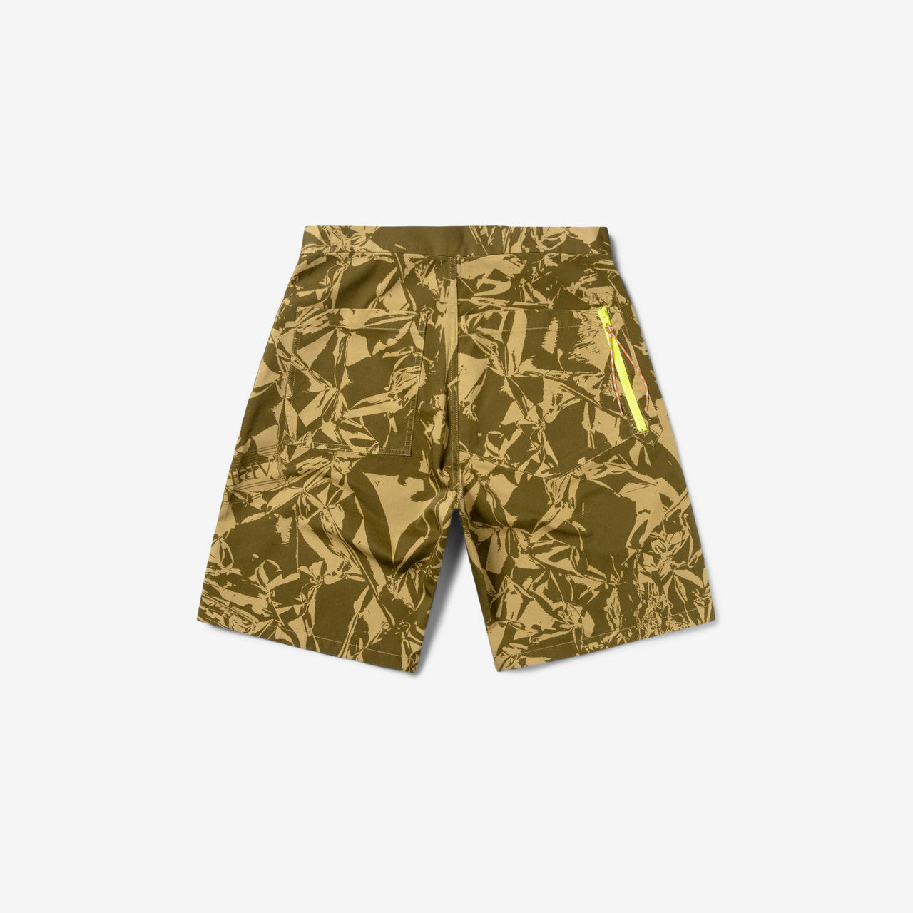 Crinkle Print Walking Short | STAR31111-ARGN