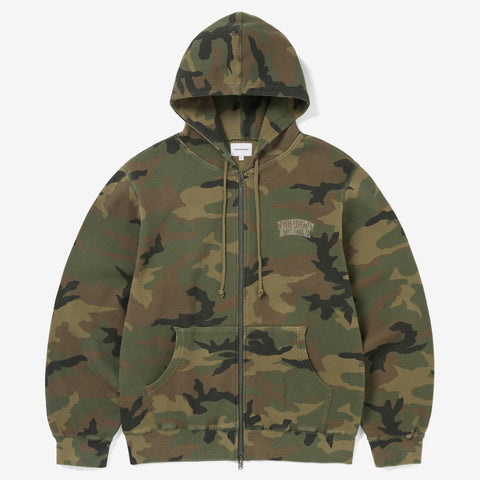 Camouflage Thermal Zip Up Hoodie