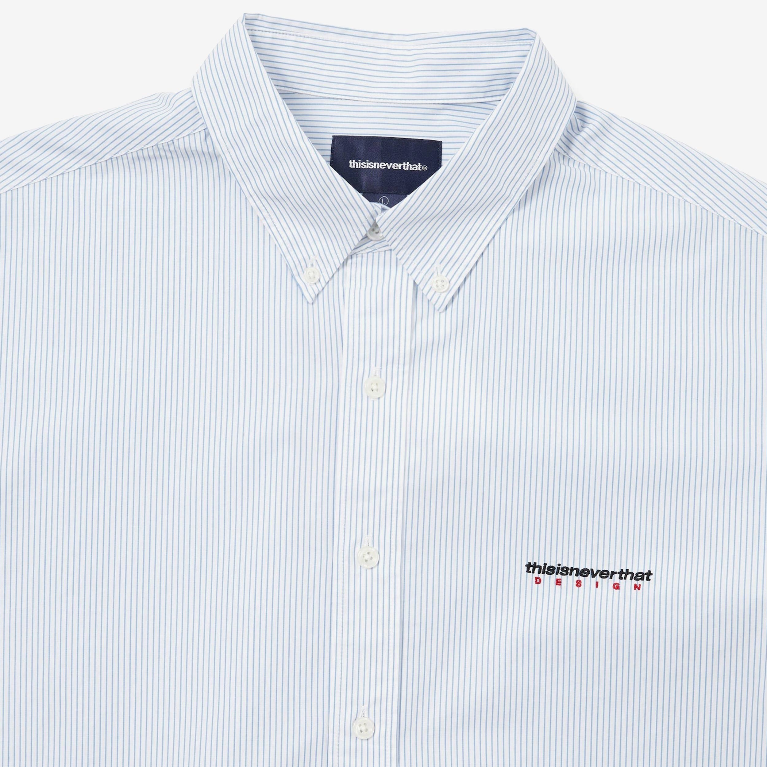 thisisneverthat DSN Striped Shirt ホワイト S thisisneverthat DSN Striped Shirt - TN261WSHTL02-WHI | SNS