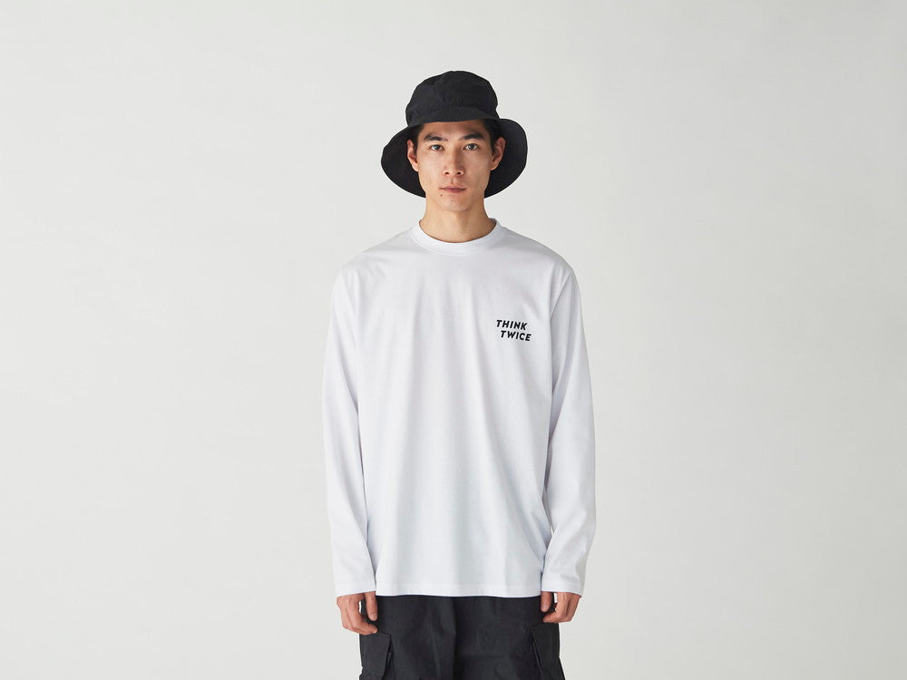 Think Twice Long Sleeve T-Shirt  | TS-24AU106-WH