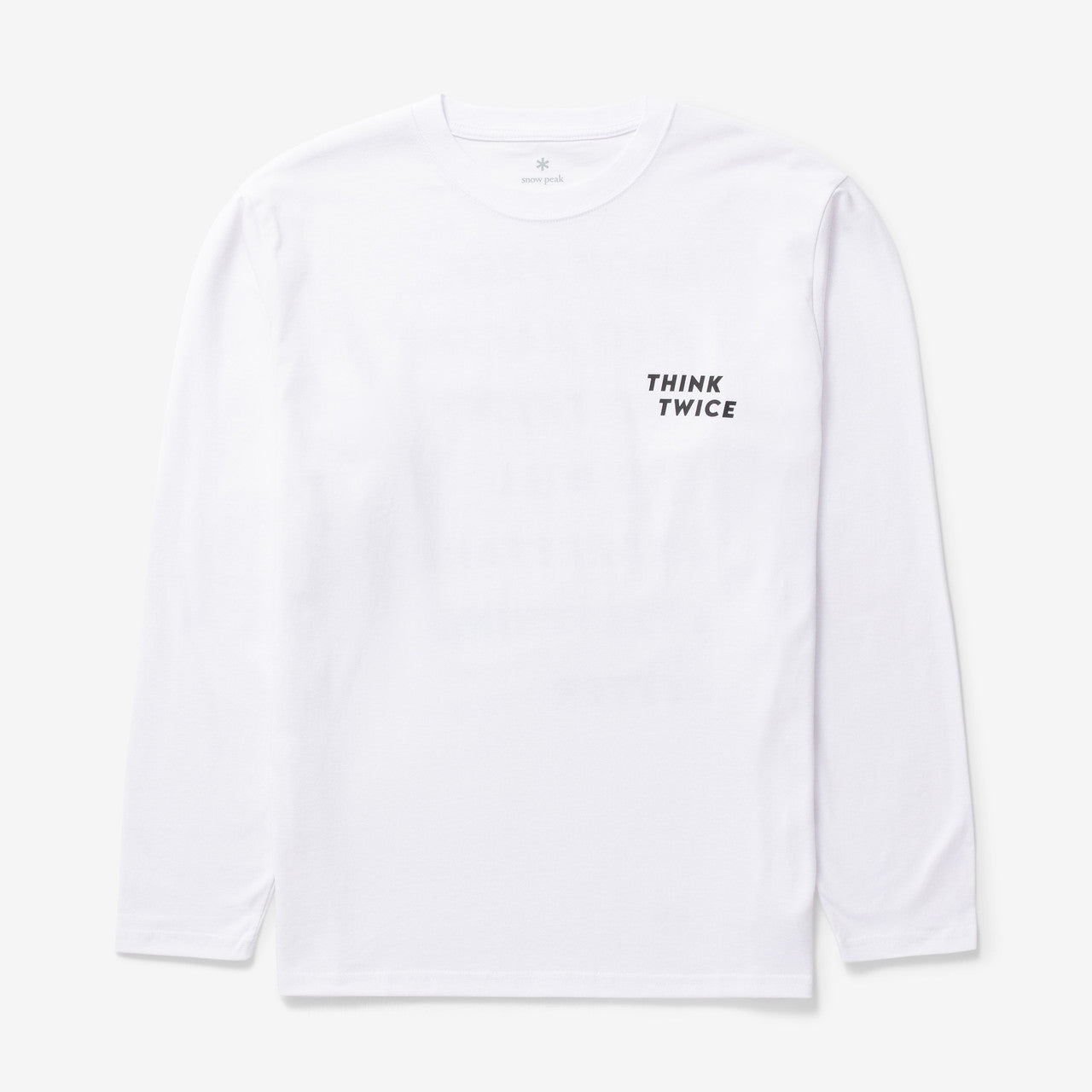 Think Twice Long Sleeve T-Shirt  | TS-24AU106-WH