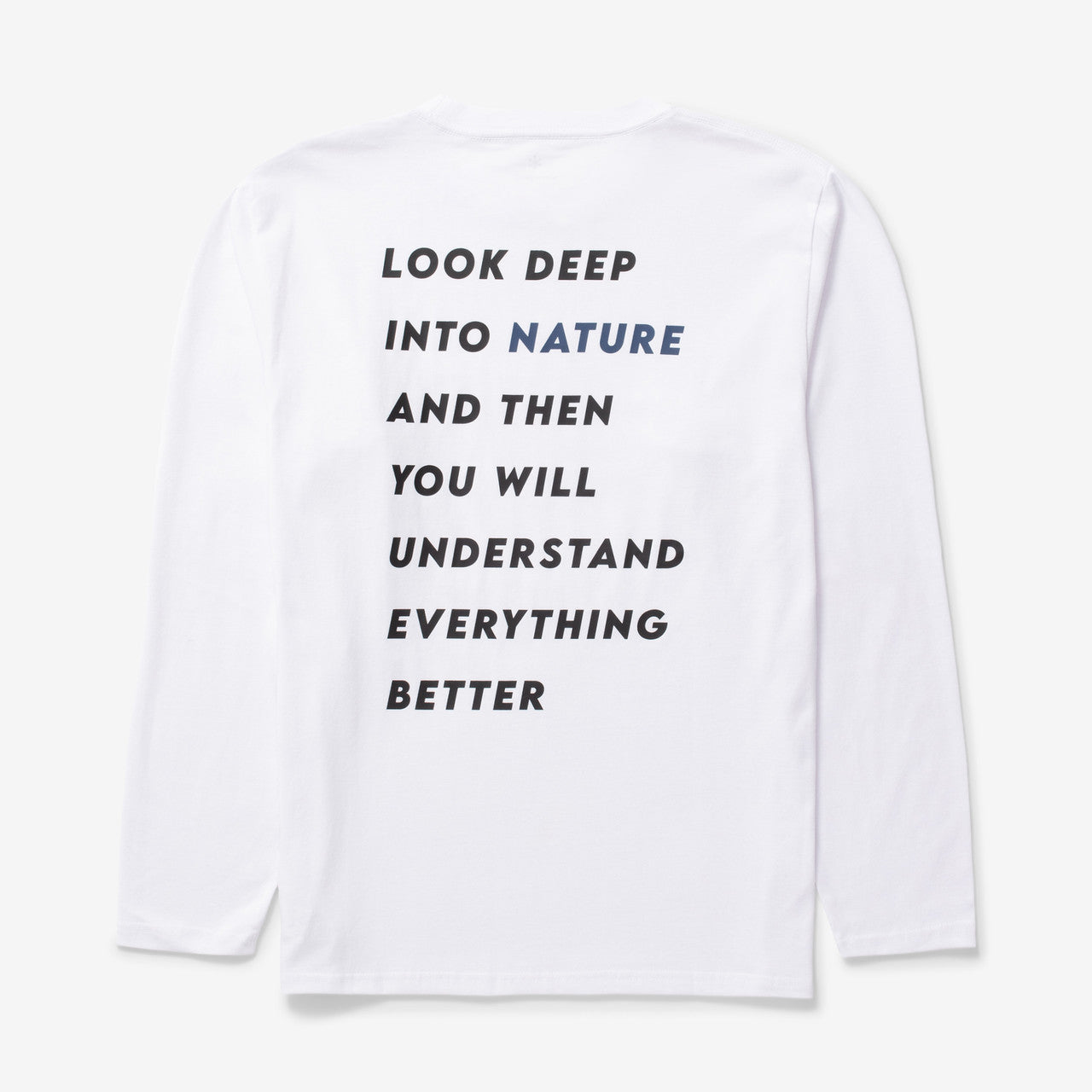 Think Twice Long Sleeve T-Shirt  | TS-24AU106-WH