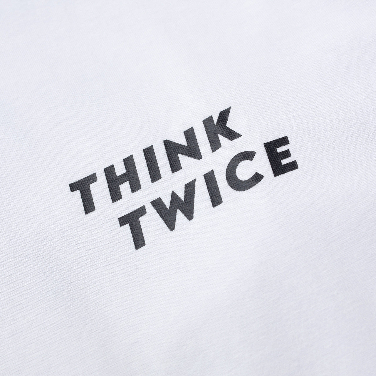 Think Twice Long Sleeve T-Shirt  | TS-24AU106-WH